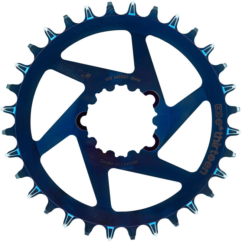 e*thirteen Helix R Guidering - 32t 11/12-Speed 3mm Offset SRAM 3-Bolt DM Intergalactic