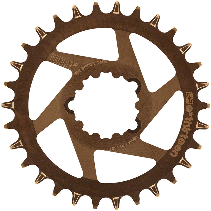 E*thirteen Helix R Guidering(3mm Offset)3-Bolt 30t Bronze