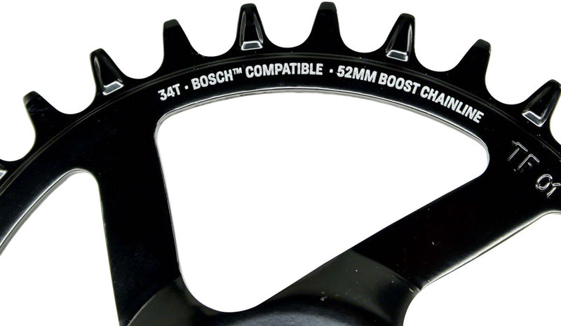 e*thirteen e*spec Steel Direct Mount Chainring -  38T Bosch CX Gen4 Black