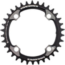 RaceFace 1x 104 BCD Hyperglide+ Chainring - 34t 104 BCD 4-Bolt Requires Shimano 12-speed Hyperglide+ Chain 7075 Aluminum BLK