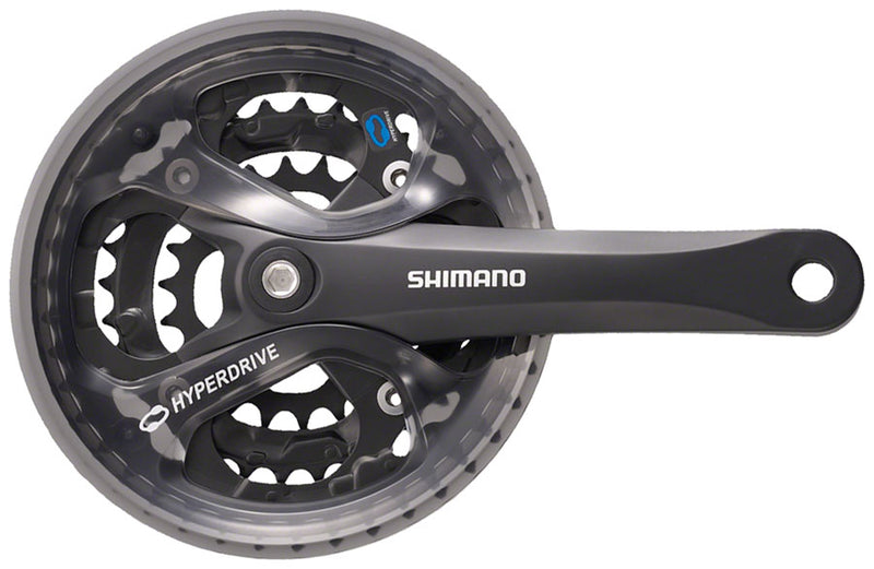 Shimano Acera FC-M361 Crankset - 175mm 7/8-Speed 42/32/22t 104/64 BCD Square Taper JIS Spindle Interface BLK
