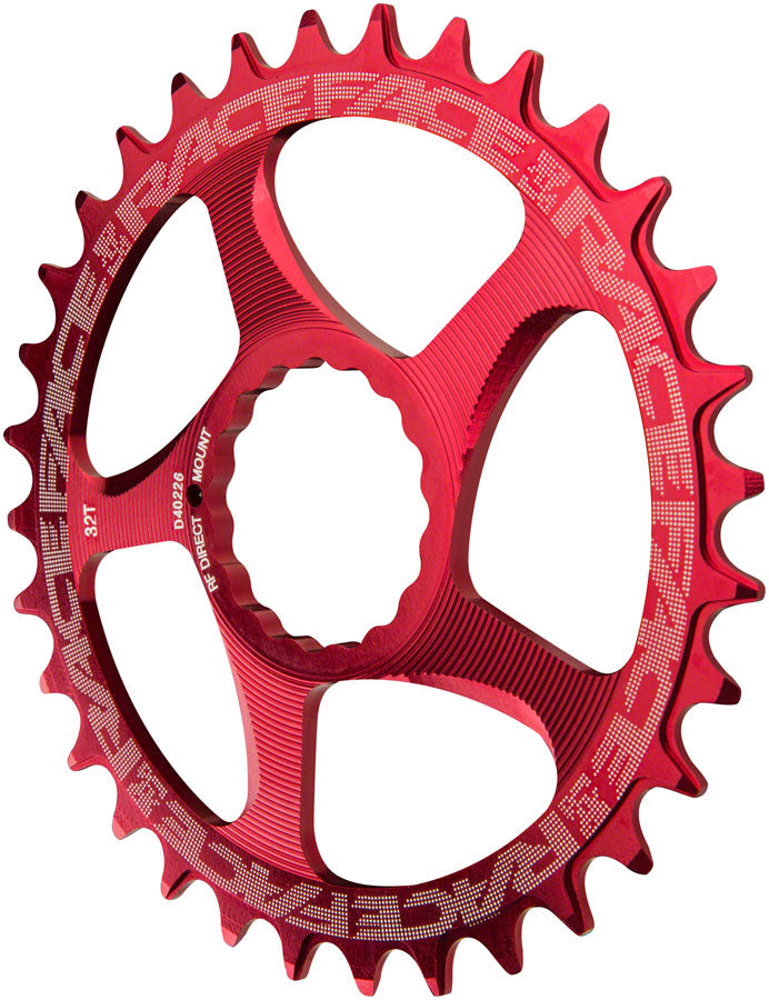 RaceFace Narrow Wide Chainring: Direct Mount CINCH 32t Red