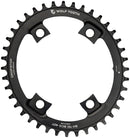 Wolf Tooth Elliptical Shimano 110 Asymmetric BCD Chainring - 44t 110 Asymmetric BCD 4-Bolt Drop-Stop For Shimano Cranks BLK