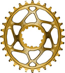 absoluteBLACK Oval Narrow-Wide Direct Mount Chainring - 32t SRAM 3-Bolt Direct Mount 3mm Offset Gold