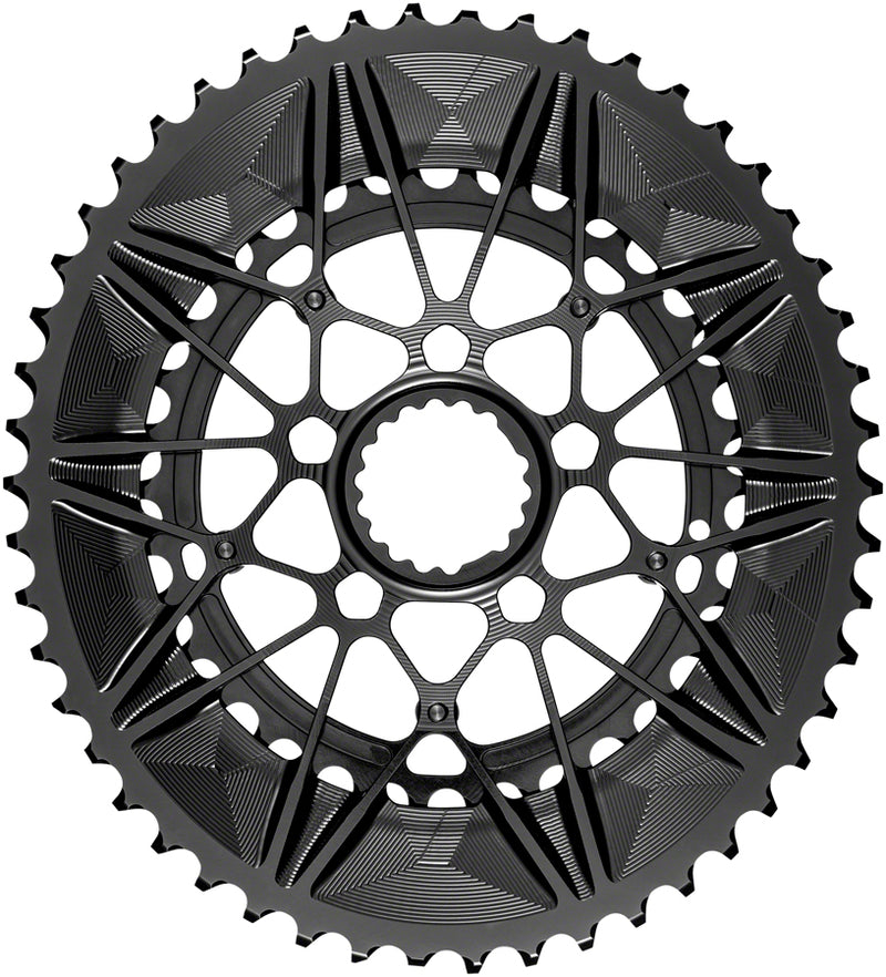 absoluteBLACK SpideRing Oval Direct Mount Chainring Set - 50/34t Cannondale Hollowgram Direct Mount BLK