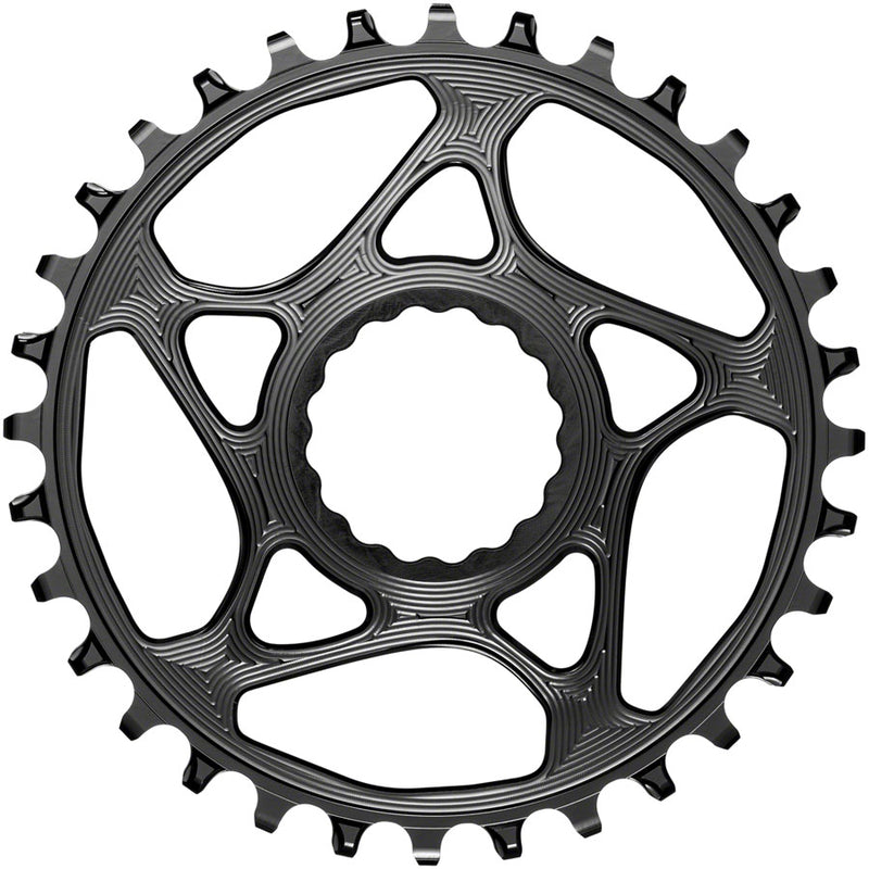 absoluteBLACK Round Narrow-Wide Direct Mount Chainring - 32t CINCH Direct Mount 3mm Offset BLK