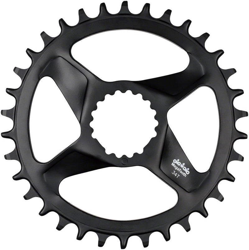 Full Speed Ahead Comet MegaTooth Direct Mount Chainring - 34t FSA Direct Mount For 12-Speed Shimano Hyperglide+ BLK
