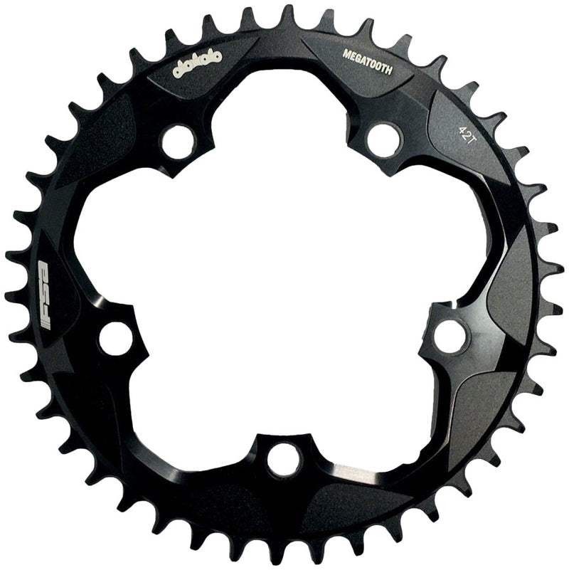 Full Speed Ahead Super Road Megatooth Chainring - 40t 110mm BCD 5-Bolt Aluminum For 1x11-Speed BLK