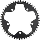 Wolf Tooth 130 BCD Road Cyclocross Chainring - 48t 130 BCD 5-Bolt Drop-Stop 10/11/12-Speed Eagle Flattop Compatible BLK
