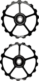 CeramicSpeed Oversized Pulley Wheels - 17 tooth Alloy Wheels Black