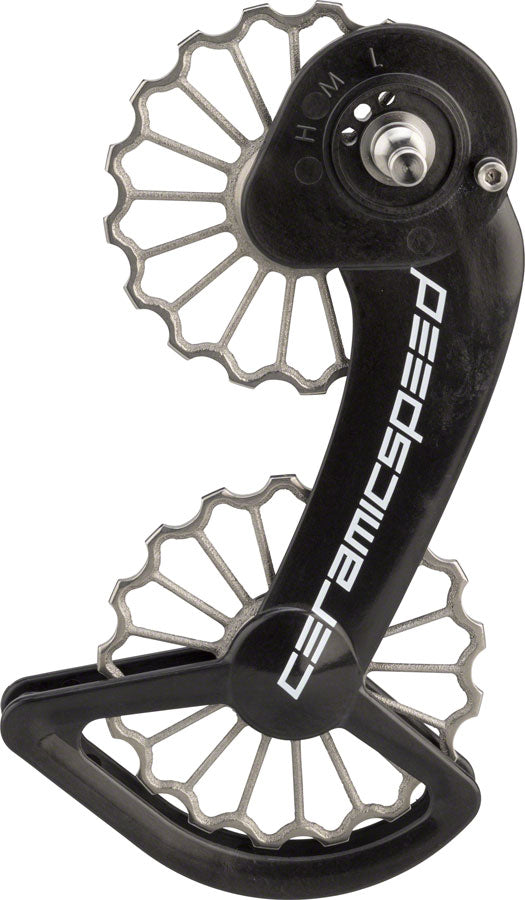 CeramicSpeed OSPW Pulley Wheel System SRAM eTap - Coated Races 3D Printed Titanium Pulley Carbon Cage Ti