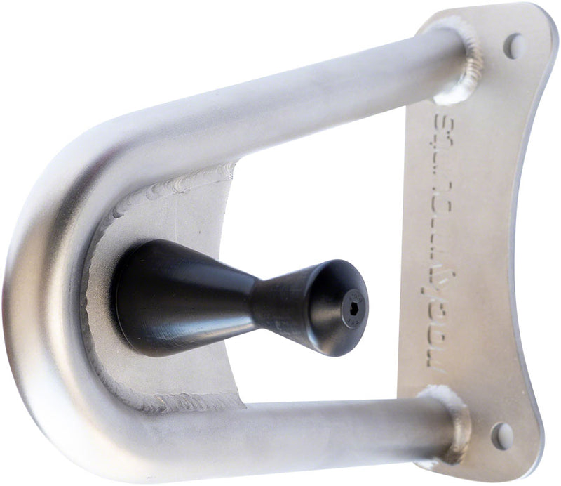 RockyMounts WallRide SS Wall-Mounted Storage Rack - Stainless Steel Powdercoat Silver
