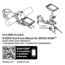 K-EDGE Bosch Kiox Out Front Computer Mount - Black