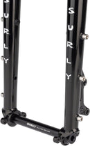 Surly Dinner Fork - 27.5" 15x110mm Thru-Axle 1-1/8" Straight Steerer 420mm Axle To Crown Steel BLK