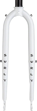 Surly Preamble 700c Fork 9x100mm QR 1-1/8" Straight Steerer Steel Thorfrost White