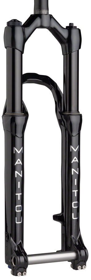 Manitou Circus Expert Suspension Fork - 26" 100 mm 20 x 110 mm 41 mm Offset Gloss BLK Straight Steerer