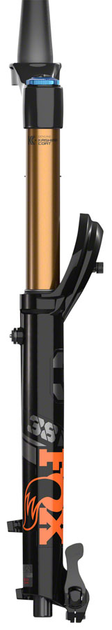 FOX 38 Factory Suspension Fork - 27.5" 180 mm 15QR x 110 mm 37 mm Offset Shiny BLK Grip 2 Damper