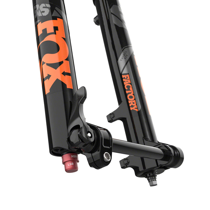 FOX 36 Factory Suspension Fork - 27.5" 160 mm 15QR x 110 mm 44 mm Offset Shiny BLK Grip 2