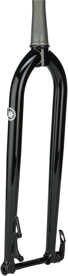 Salsa Cro Moto Grande Fork - 29" 100x15mm Thru-Axle 1-1/8" Tapered Steel IS Disc BLK