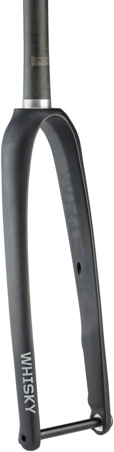 WHISKY No.9 RD Fork - 12mm Thru-Axle 1-1/4" Tapered Carbon Steerer Flat Mount Disc Matte BLK