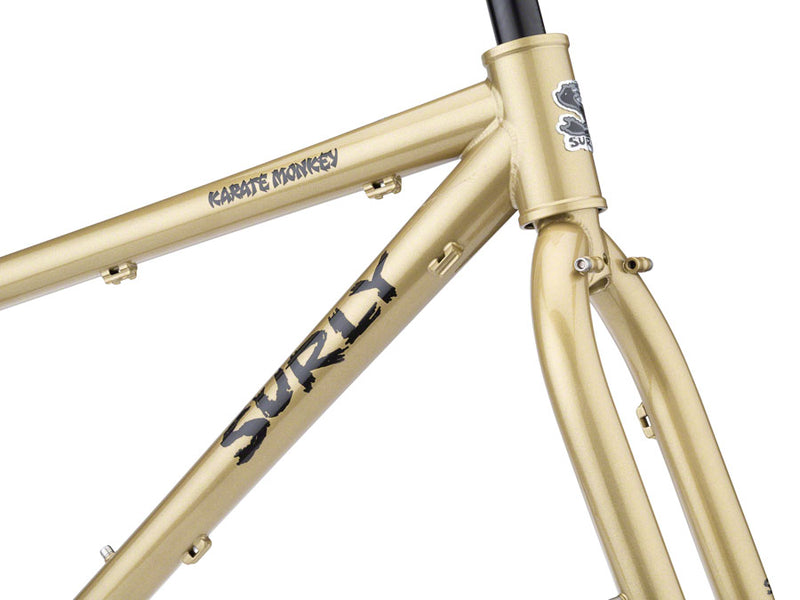 Surly Karate Monkey Frameset - 27.5" Steel Fools Gold Medium