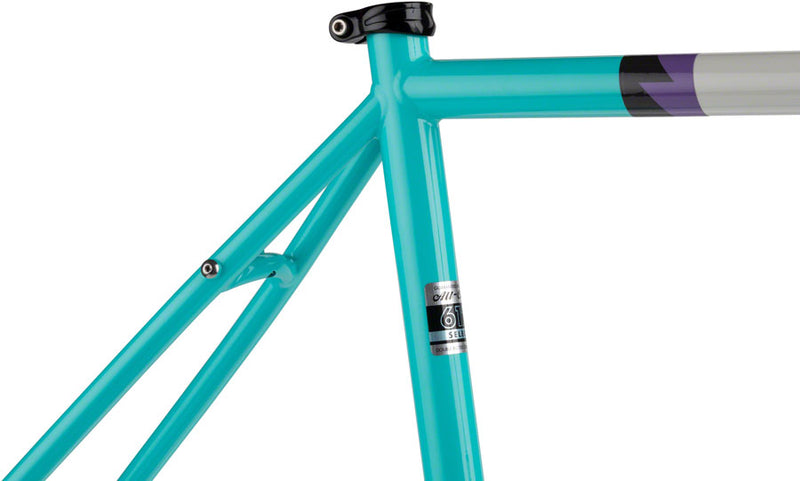 All-City Gorilla Monsoon Frameset - 650b Steel Aqua Seafoam 55cm