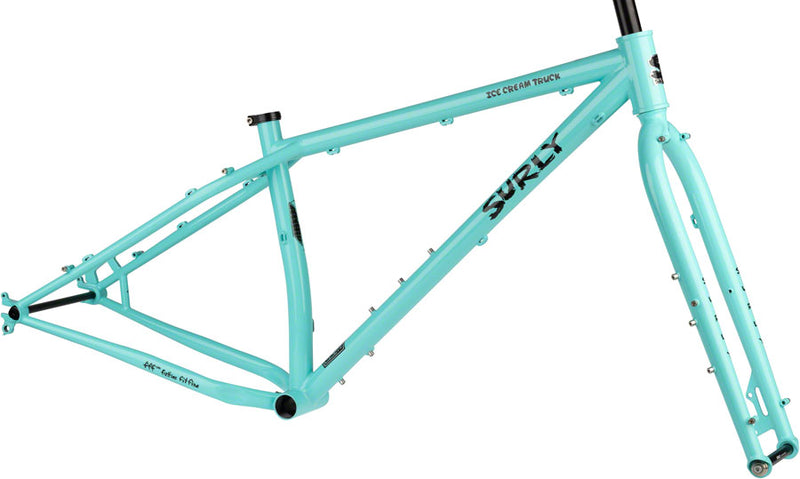Surly Ice Cream Truck Fat Bike Frameset - 26" Steel Safety Mask Blue Large