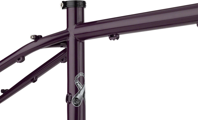 Surly Karate Monkey Frameset - 27.5" Steel Organic Eggplant Small
