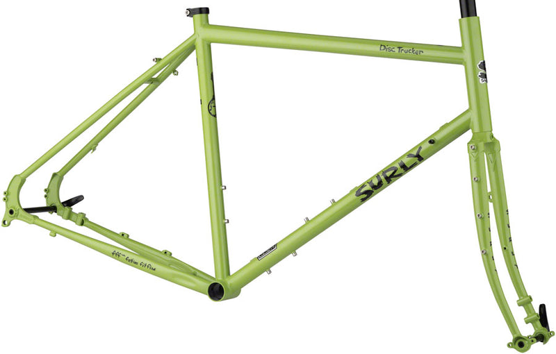 Surly Disc Trucker Frameset - 26" Steel Pea Lime Soup 42cm
