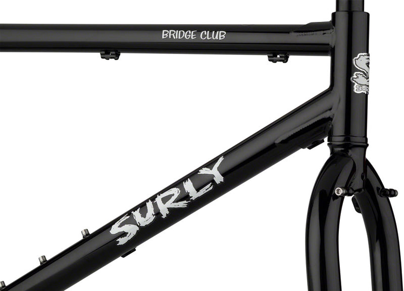 Surly Bridge Club Frameset - 27.5"/700c Steel Black Small