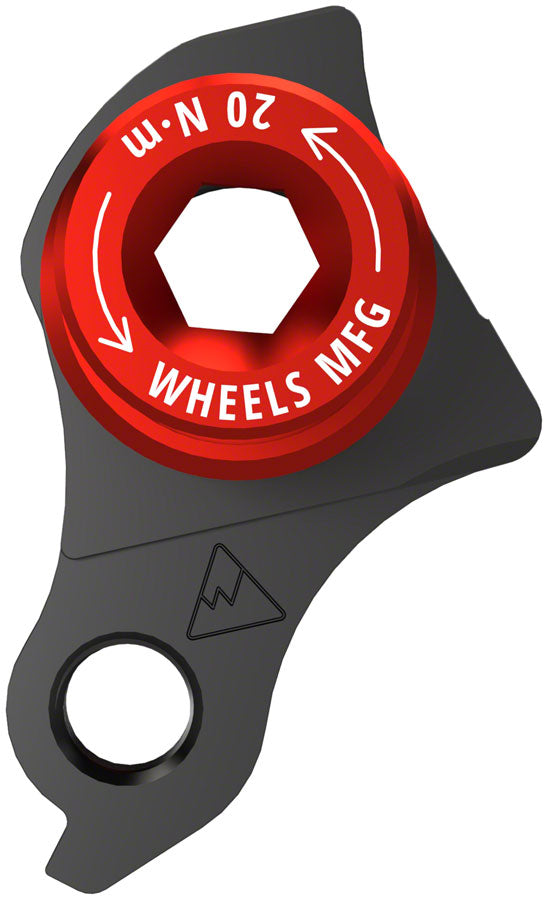 Wheels Manufacturing Universal Derailleur Hanger - 404-1 For Frames designed to accept SRAM UDH BLK/Red