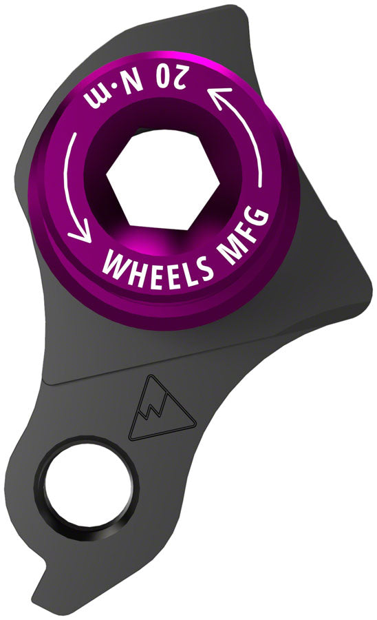 Wheels Manufacturing Universal Derailleur Hanger - 404-7 For Frames designed to accept SRAM UDH BLK/Purple