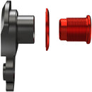 Wheels Manufacturing Universal Derailleur Hanger - 487-1 For Trek ABP MTB Frames designed to accept SRAM UDH BLK/Red