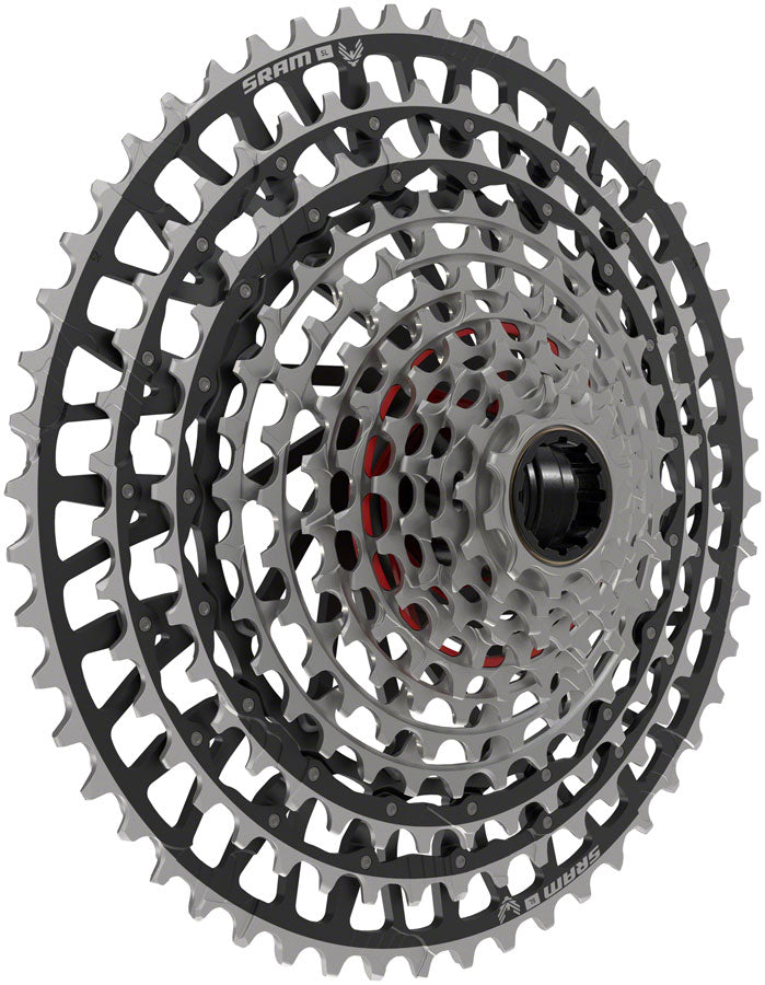 SRAM XX SL Eagle T-Type XS-1299 Cassette - 12-Speed 10-52t For XD Driver Silver/BLK