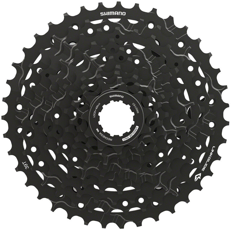 Shimano CUES  CS-LG300-10 Cassette - 10-Speed 11-39t LINKGLIDE Black