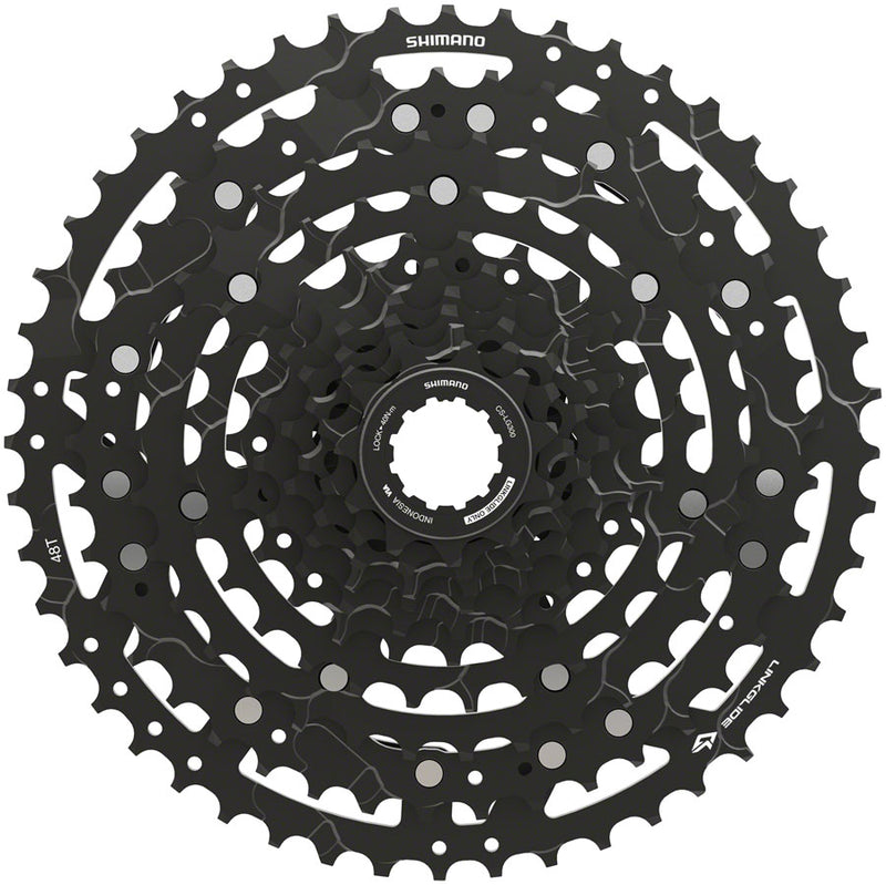 Shimano CUES  CS-LG300-10 Cassette - 10-Speed 11-48t LINKGLIDE Black