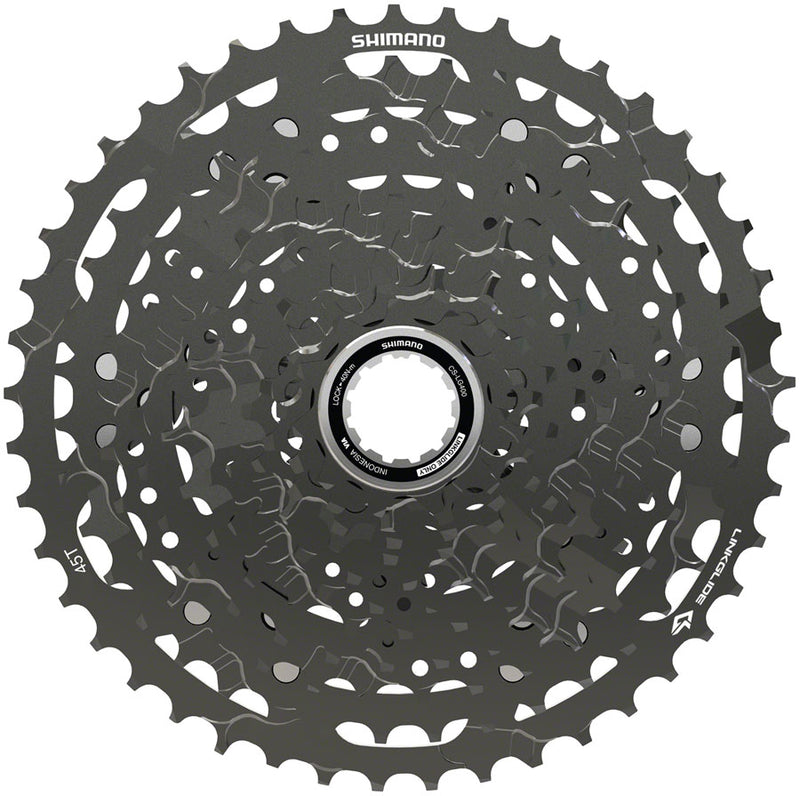 Shimano CUES  CS-LG400-11 Cassette - 11-Speed 11-45t LINKGLIDE Black