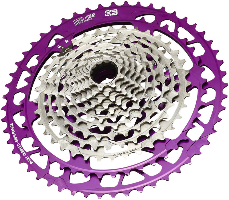 e*thirteen Helix Race Cassette - 12-Speed 9-52t Eggplant