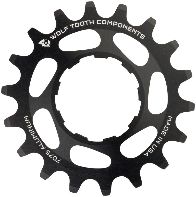 Wolf Tooth Single Speed Aluminum Cog: 20T Compatible with3/32" chains