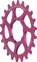 Wolf Tooth Single Speed Aluminum Cog 22T Compatible 3/32" Chains Purple