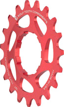 Wolf Tooth Single Speed Aluminum Cog: 19T Compatible with 3/32" Chains Red