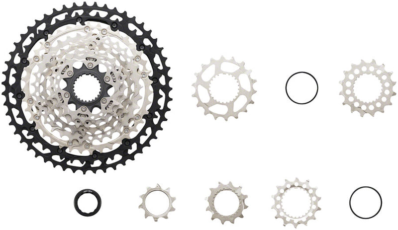 Shimano XT CS-M8100 Cassette - 12-Speed 10-51t Silver/Black Micro Spline