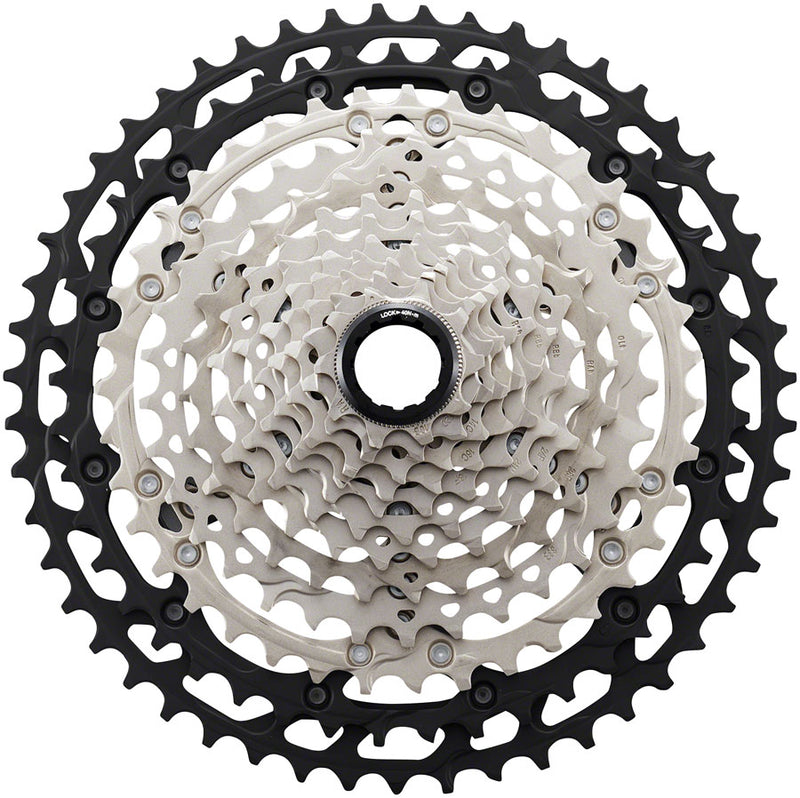 Shimano XT CS-M8100 Cassette - 12-Speed 10-45t Silver/Black Micro Spline