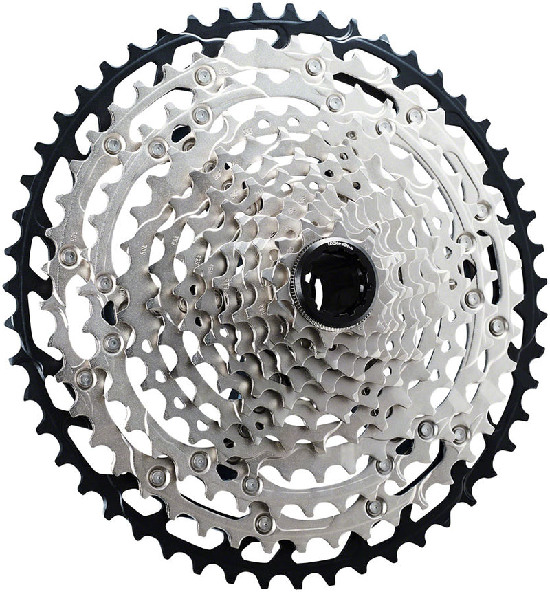 Shimano SLX CS-M7100 Cassette - 12-Speed 10-45t Silver/Black Micro Spline