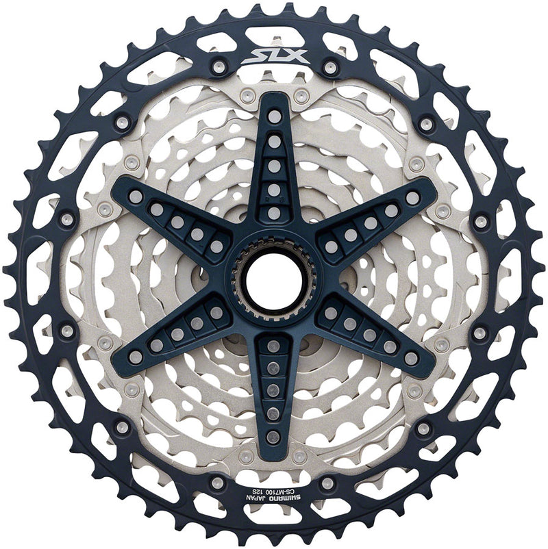 Shimano SLX CS-M7100 Cassette - 12-Speed 10-45t Silver/Black Micro Spline