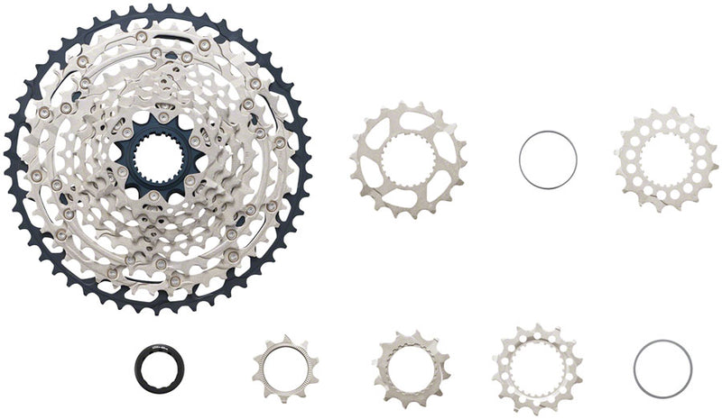 Shimano SLX CS-M7100 Cassette - 12-Speed 10-51t Silver/Black Micro Spline