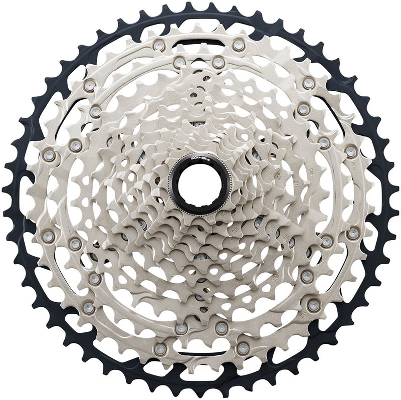 Shimano SLX CS-M7100 Cassette - 12-Speed 10-45t Silver/Black Micro Spline