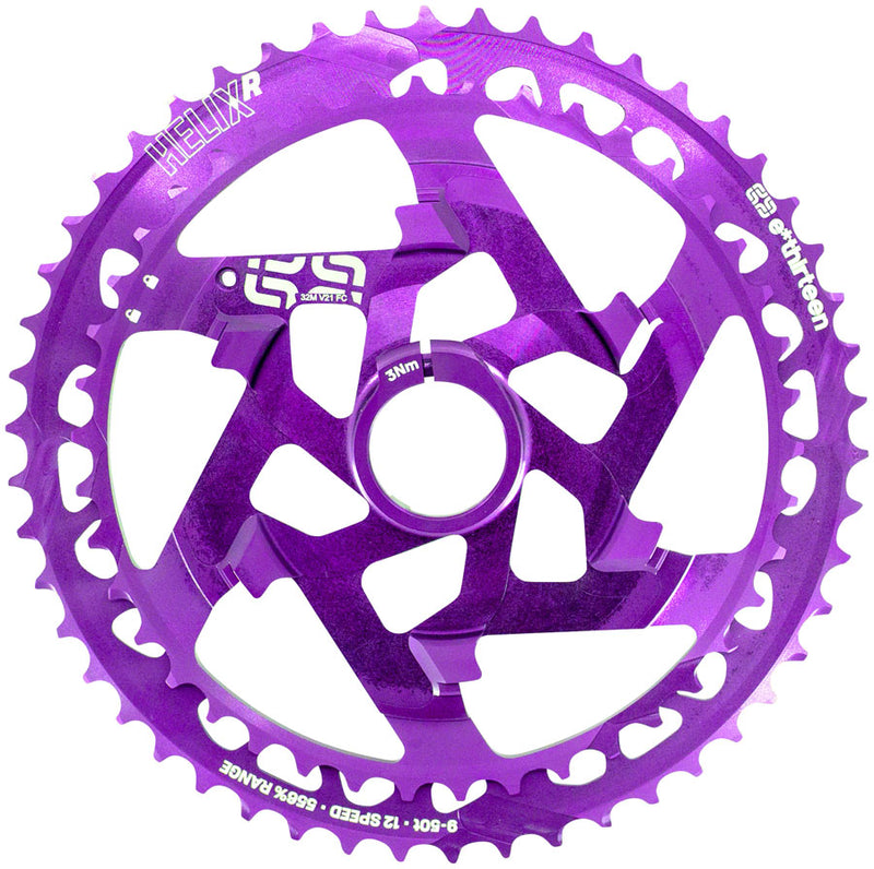 E*thirteen Helix Race 12sp Cassette 9-50t - Eggplant