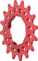 Wolf Tooth Single Speed Aluminum Cog: 16T Compatible with 3/32" chains Red