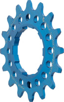 Wolf Tooth Single Speed Aluminum Cog: 16T Compatible with 3/32" chains Blue